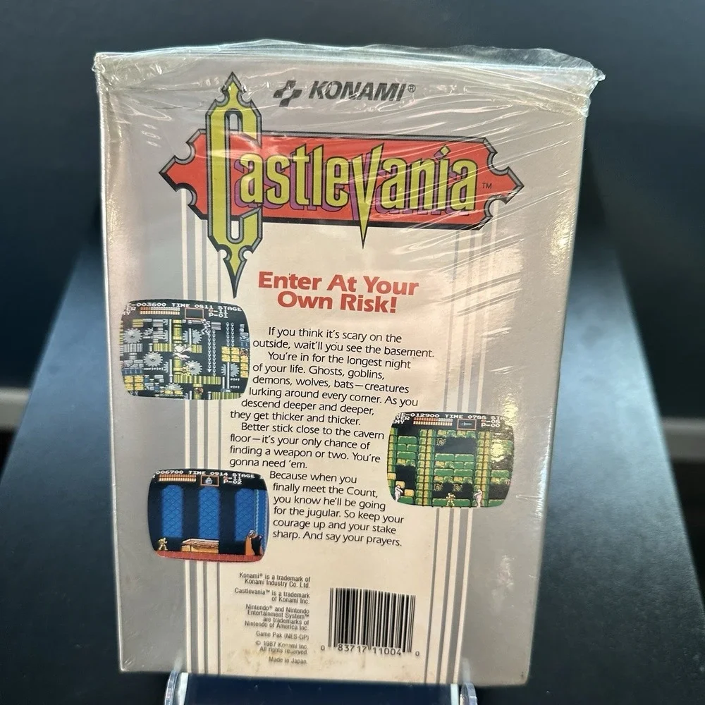 Castlevania (NES) Complete CIB Box Manual Authentic 95% Partially Sealed Vintage